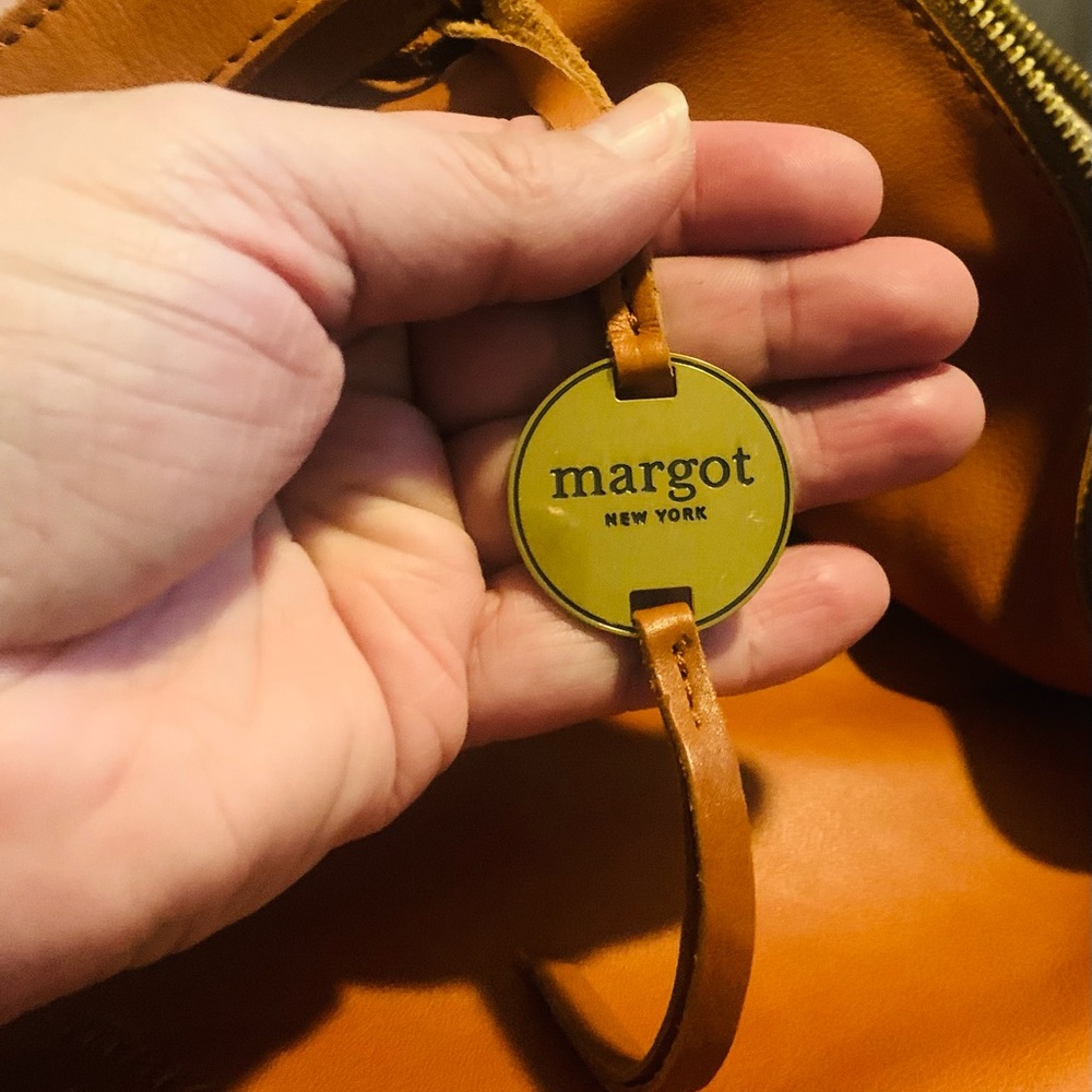 MARGOT New York Leather crossbody bag in cognac leather